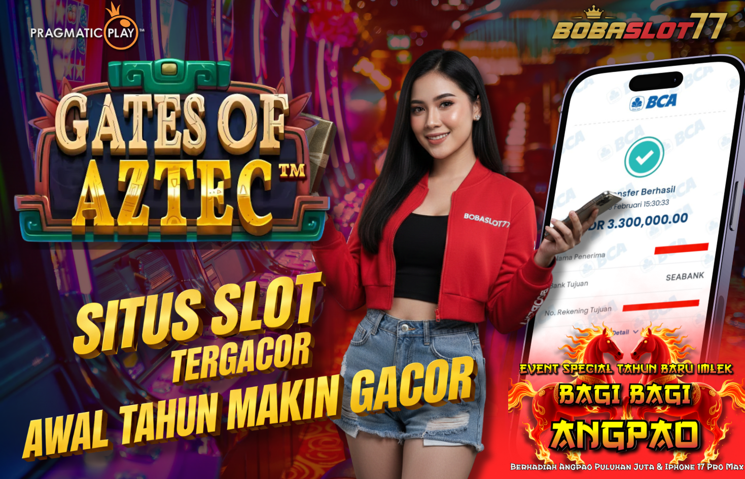 Selamat kepada user id : for****2 Wede Rp 3.300.000 di Game GATES OF AZTEC PRAGMATIC PLAY Cair Gk Sampe 1 Menit! Menang Mudah di Bobaslot77